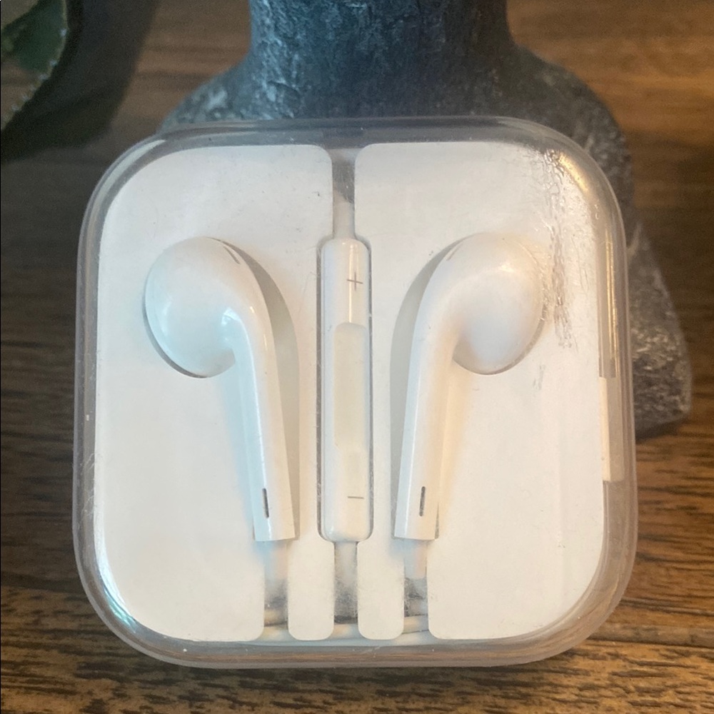 Apple White Earbuds with Case